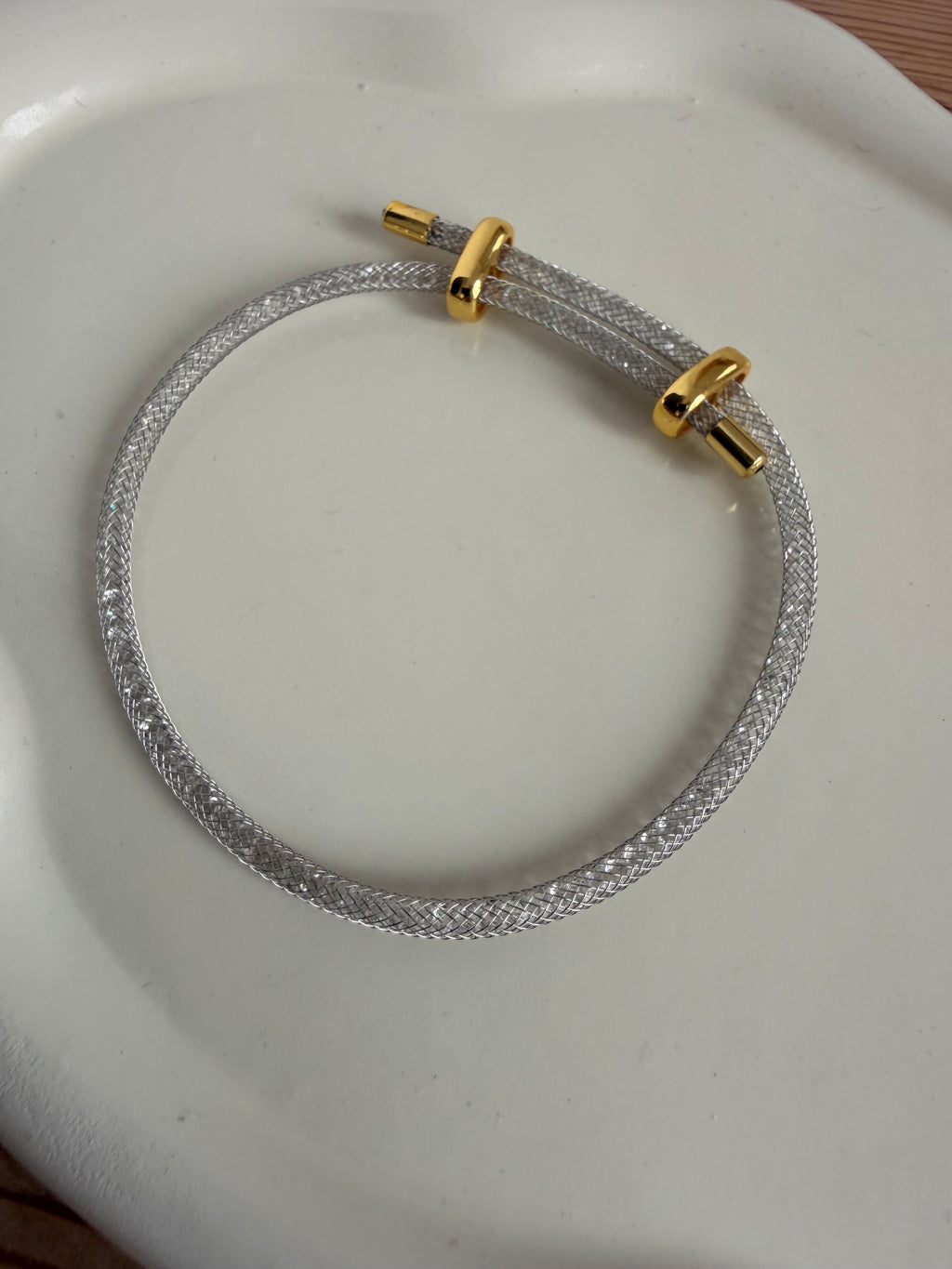 Pulsera Malla Trenzada Plata