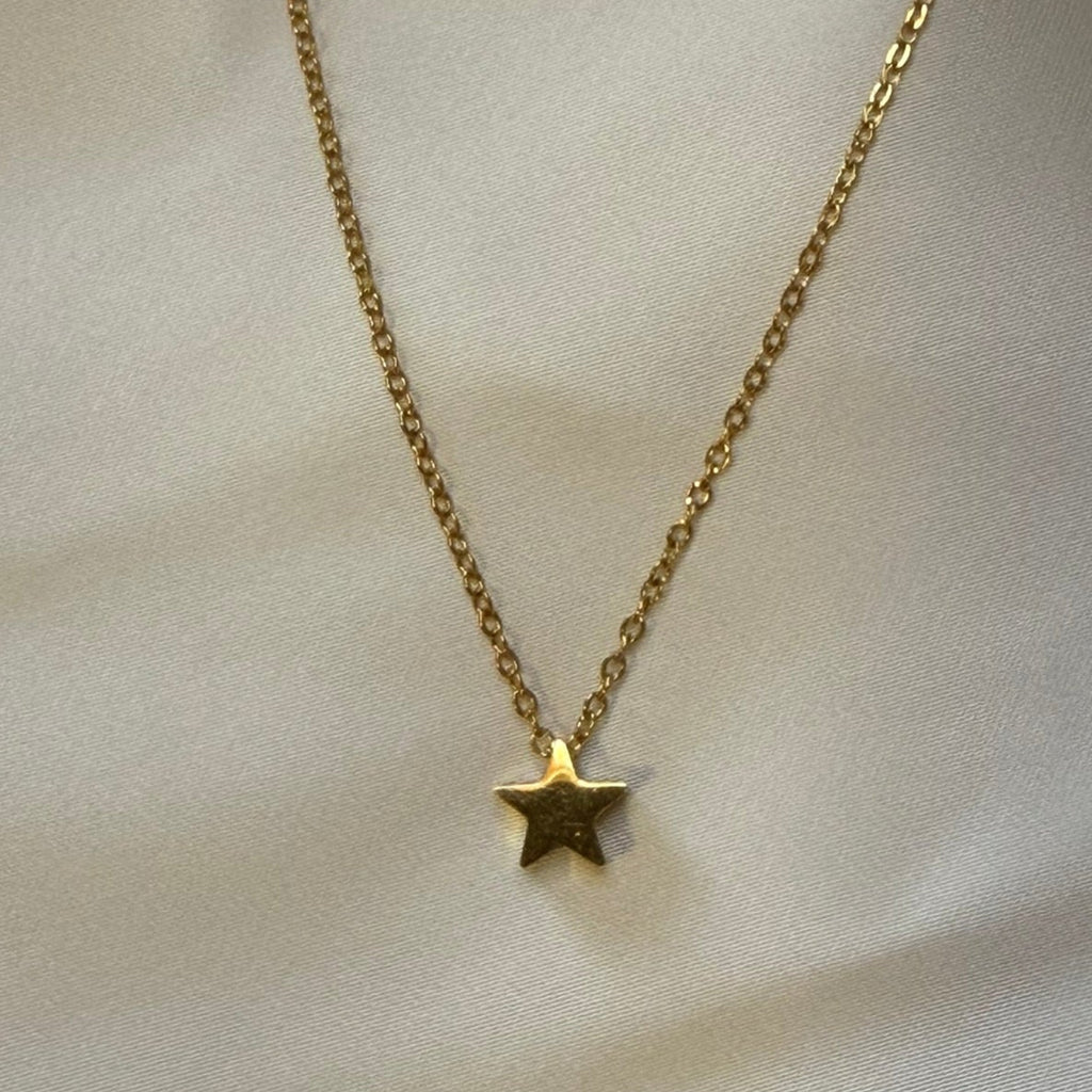 Collar Dije Estrella Bicolor